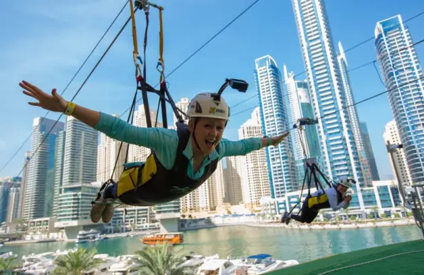 Zipline at Dubai Marina